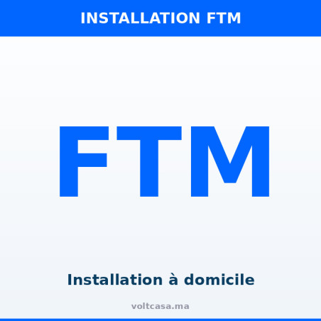 Forfait installation borne à domicile — Voltcasa Maroc